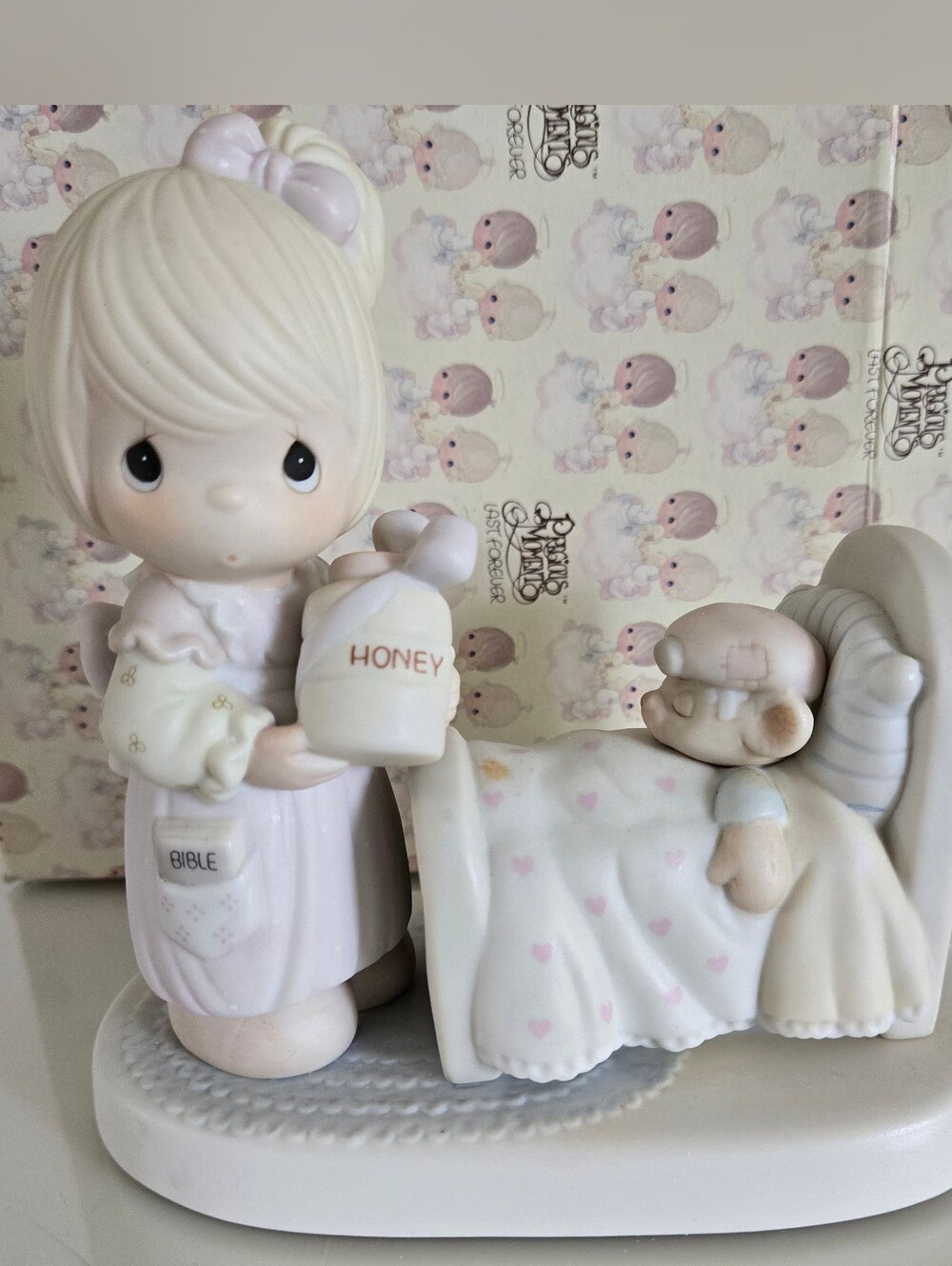 1986 Precious Moments Make Me A Blessing Porcelain Figurine 100102 with Box